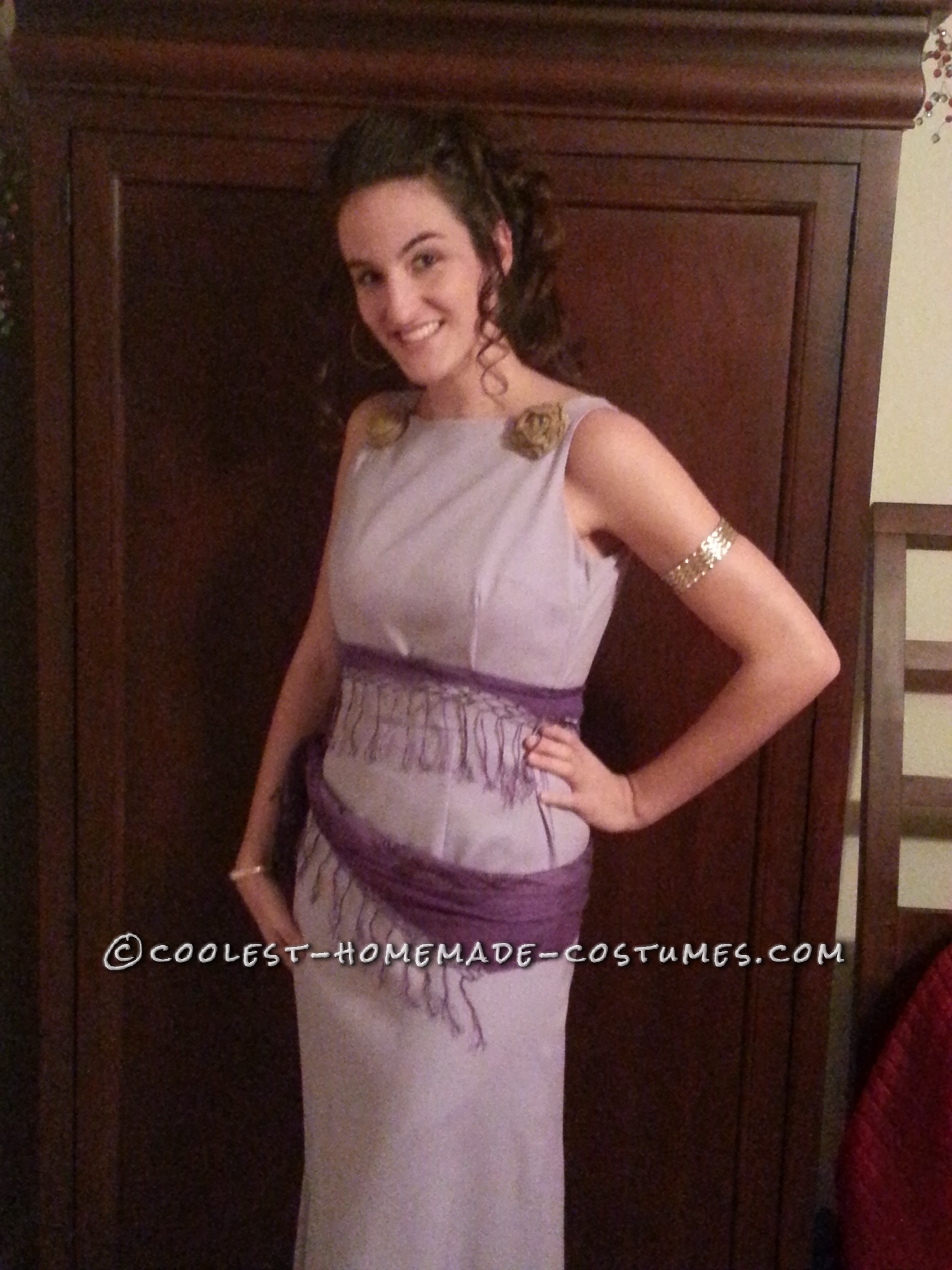 Homemade No-Sew Grecian Goddess Costume: Megara from Disney's Hercules