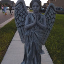 Homemade Guardian Angel Statue Costume for a 9 Year Old Girl