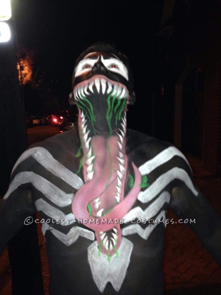 Completely Hand-Painted Venon (Spiderman) Costume
