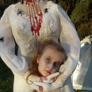 Haunting Headless Bride Costume for a 9-Year-Old Girl