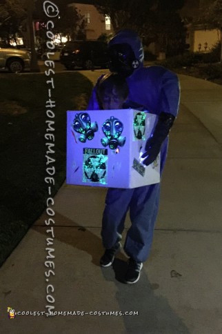 Coolest Hazmat Head in a Box Illusion Costume