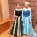 Homemade, Movie Quality Anna and Elsa Costumes from Frozen