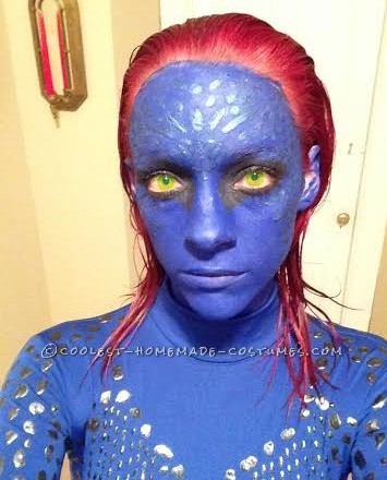 Sexy Homemade Mystique Costume from X-Men