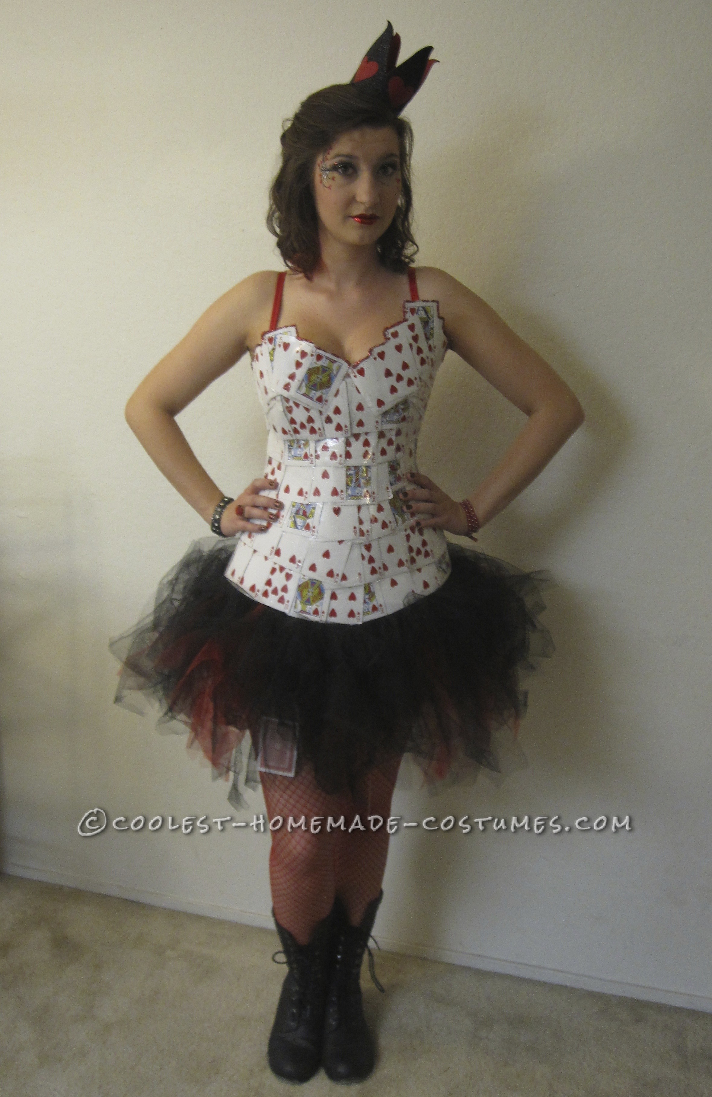 Coolest Homemade Queen of Hearts Costume