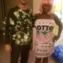 Hottest Lotto Ticket and Money Tree Couple Costume