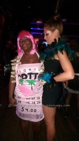 Hottest Lotto Ticket and Money Tree Couple Costume