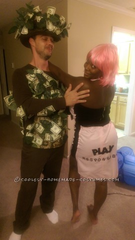 Hottest Lotto Ticket and Money Tree Couple Costume