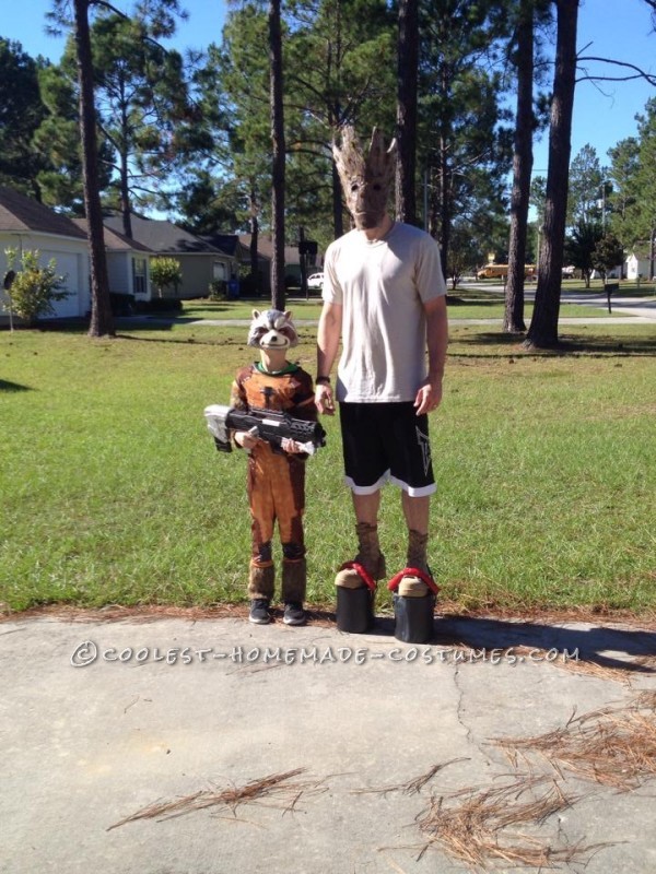 Testing stilts with mask