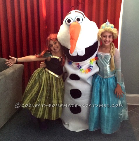 Coolest Homemade Olaf Costume