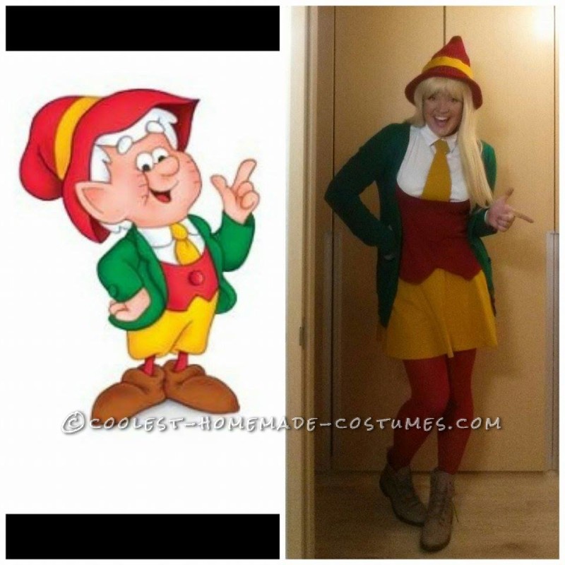 Original sidste minut Ernie Keebler kostume til en kvinde