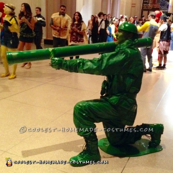 Instant Green Army Man Costume