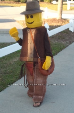 Coolest Homemade Indiana Jones Lego Mini-Figure Costume