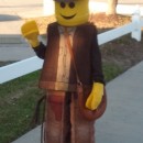 Coolest Homemade Indiana Jones Lego Mini-Figure Costume