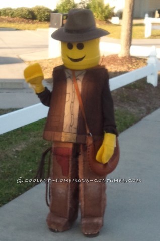 Coolest Homemade Indiana Jones Lego Mini-Figure Costume