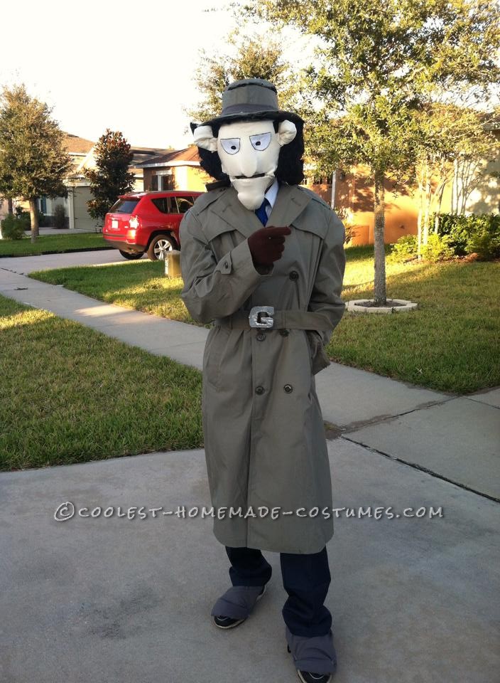 Original Inspector Gadget Costume with Copter and Hand Pop-Up