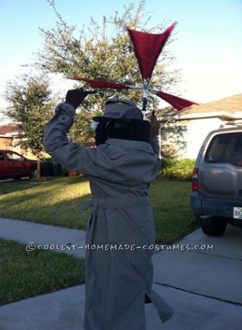 Original Inspector Gadget Costume with Copter and Hand Pop-Up