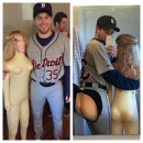 Justin Verlander Baseball Costume with Kate Upton