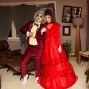 Lady Couple Lydia and Beetlejuice Homemade Costumes