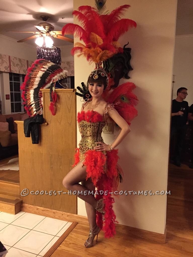 Beautiful Las Vegas Showgirl Costume