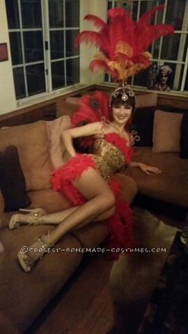 Beautiful Las Vegas Showgirl Costume