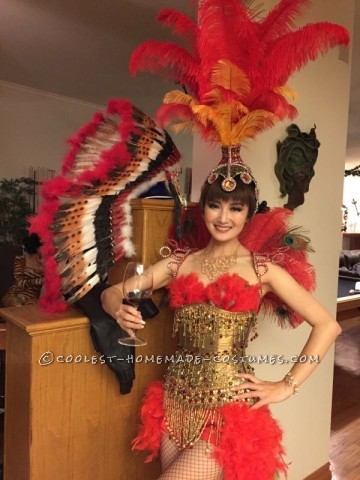 Beautiful Las Vegas Showgirl Costume