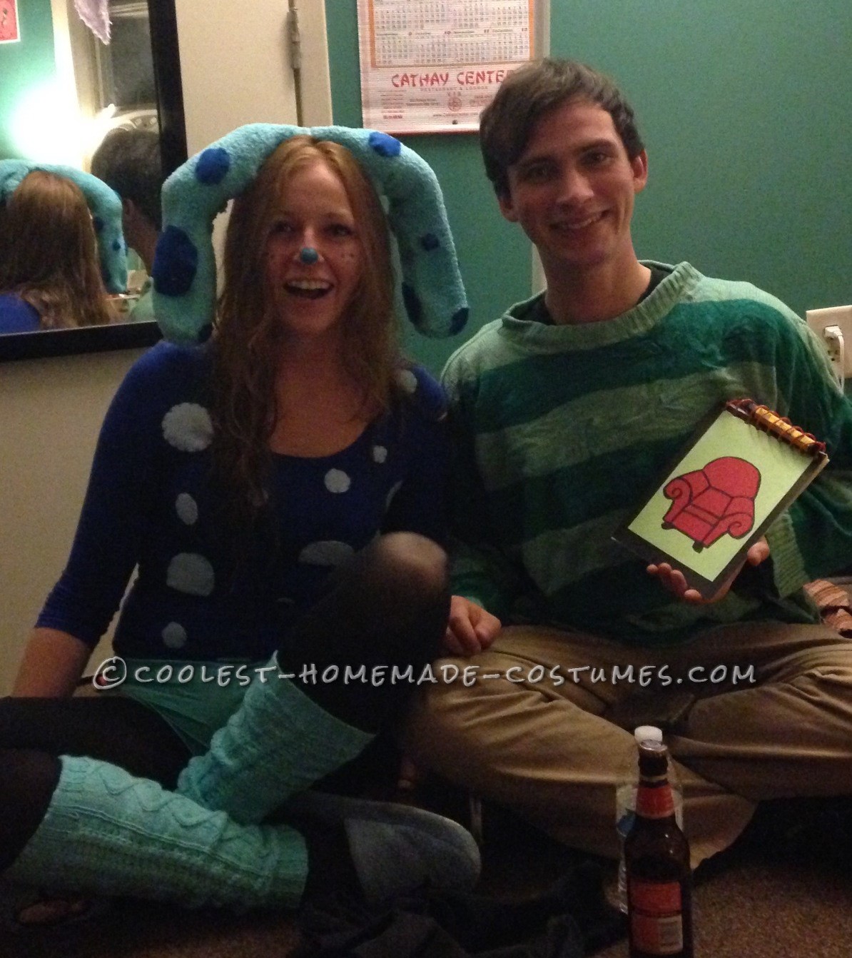 Last Minute Blues Clues Adult Couple Costume