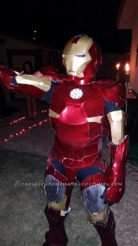 Last Minute Homemade Iron Man Costume