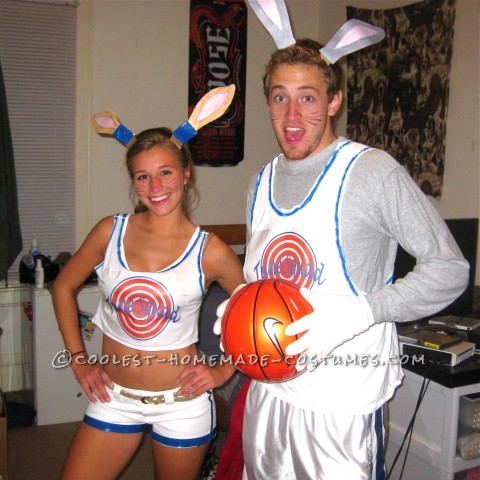 Last-Minute Space Jam Bugs Bunny and Lola Bunny Couple Costume