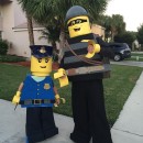 Cool Father/Son Costume: Lego City Police Officer and Burglar