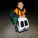 Homemade Lil' Garbage Truck Costume for a Boy