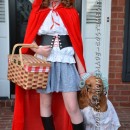 Little Red Riding Hood Child Costume and Grandmother Dog
