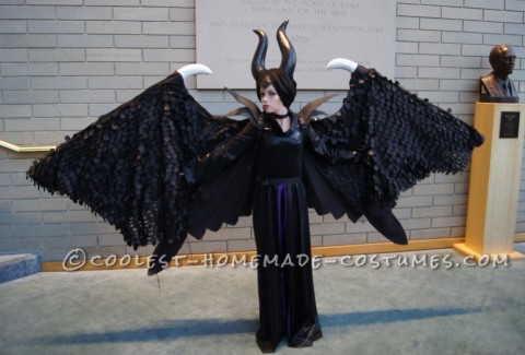 Magnificent Maleficent Costume with Retracable Wings