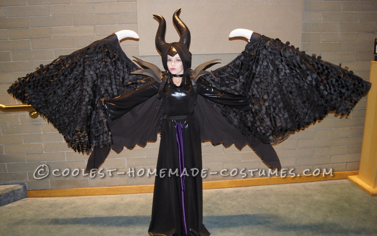 Magnificent Maleficent Costume with Retracable Wings