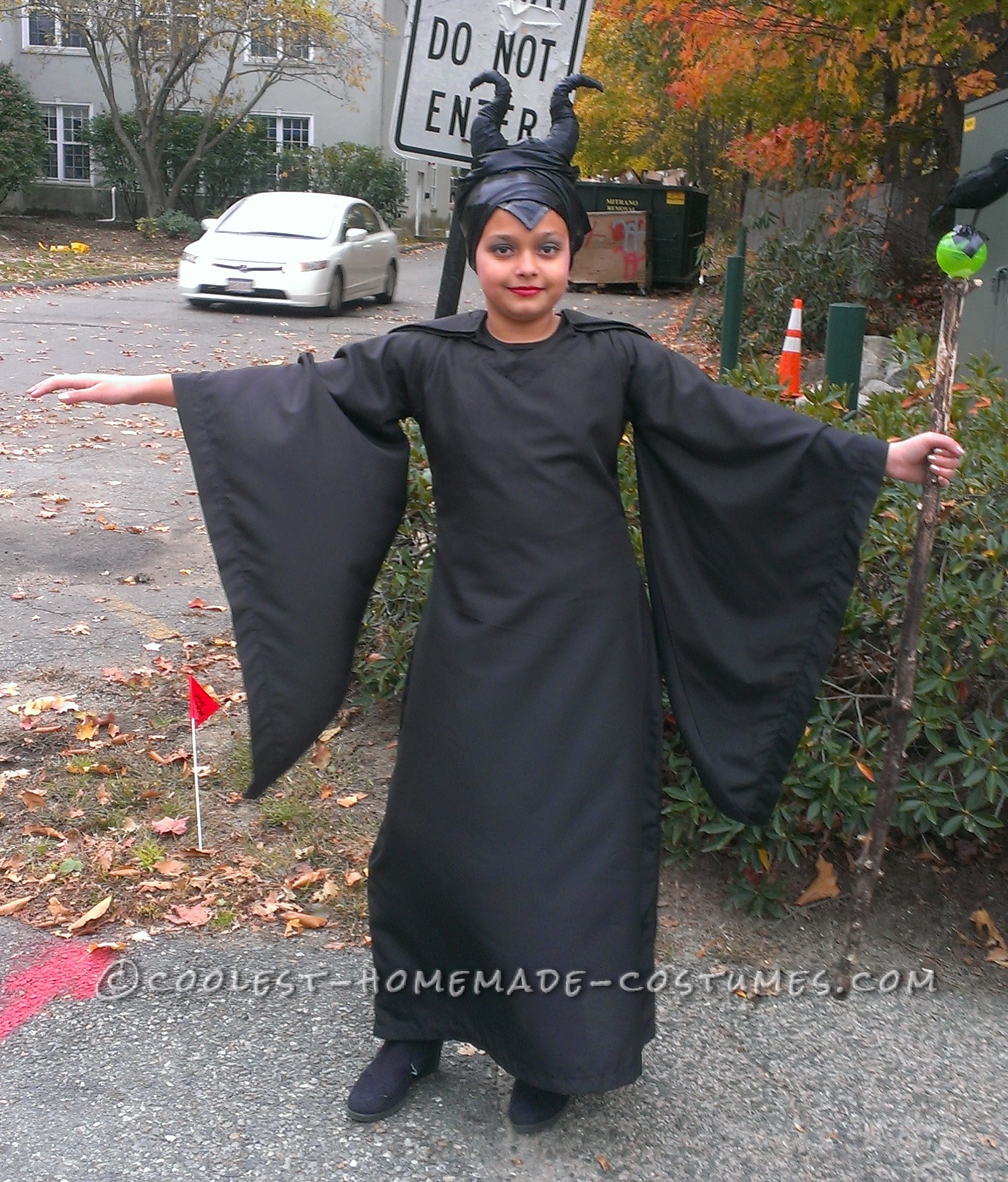 Homemade Maleficent Costume for a Child