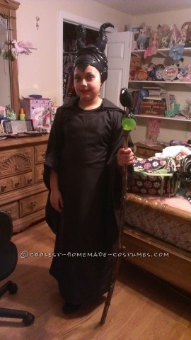 Homemade Maleficent Costume for a Child
