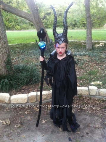 Homemade Maleficent Costume for a Girl