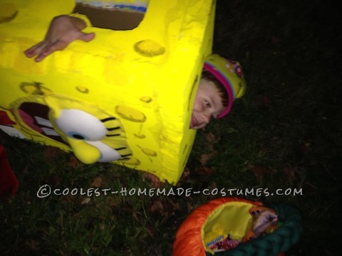Homemade Spongebob Costume for a Boy