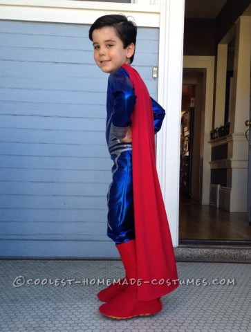 Man of Steel Superman Costume For a 5-Year-Old Boy