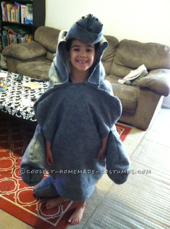 My daughter in the manatee costume