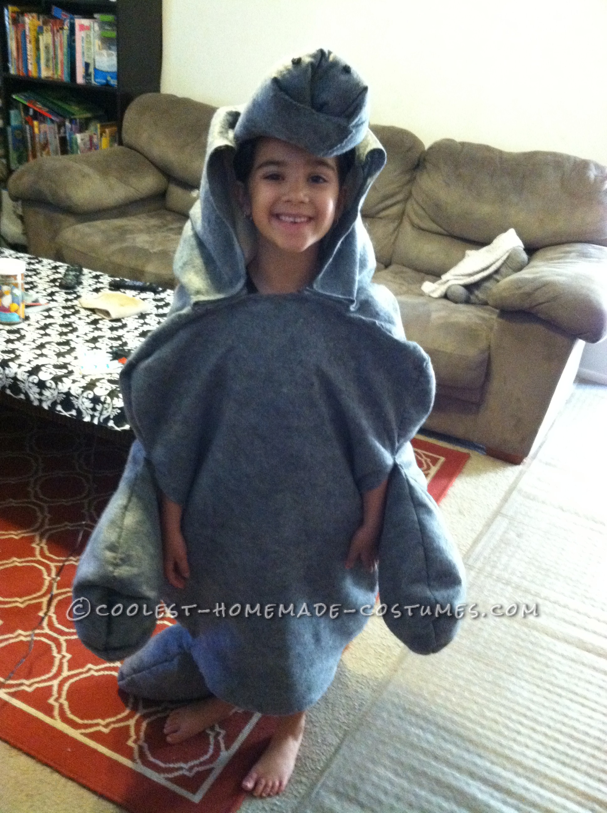 Coolest Homemade Manatee Costume For a Child