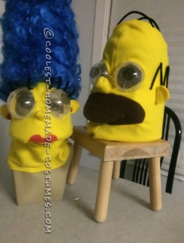 Homemade déguisements Simpson homer & marge! :-P  Simpsons costumes, Cool  halloween costumes, Homer simpson costume