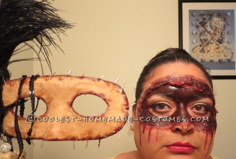 Homemade Masquerade Flesh Mask Costume