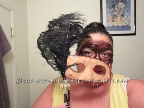 Homemade Masquerade Flesh Mask Costume