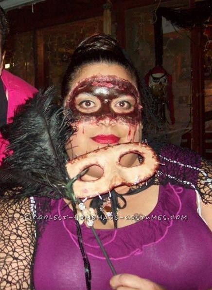 Homemade Masquerade Flesh Mask Costume