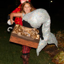 Homemade Optical Illusion Mermaid Treasure Costume