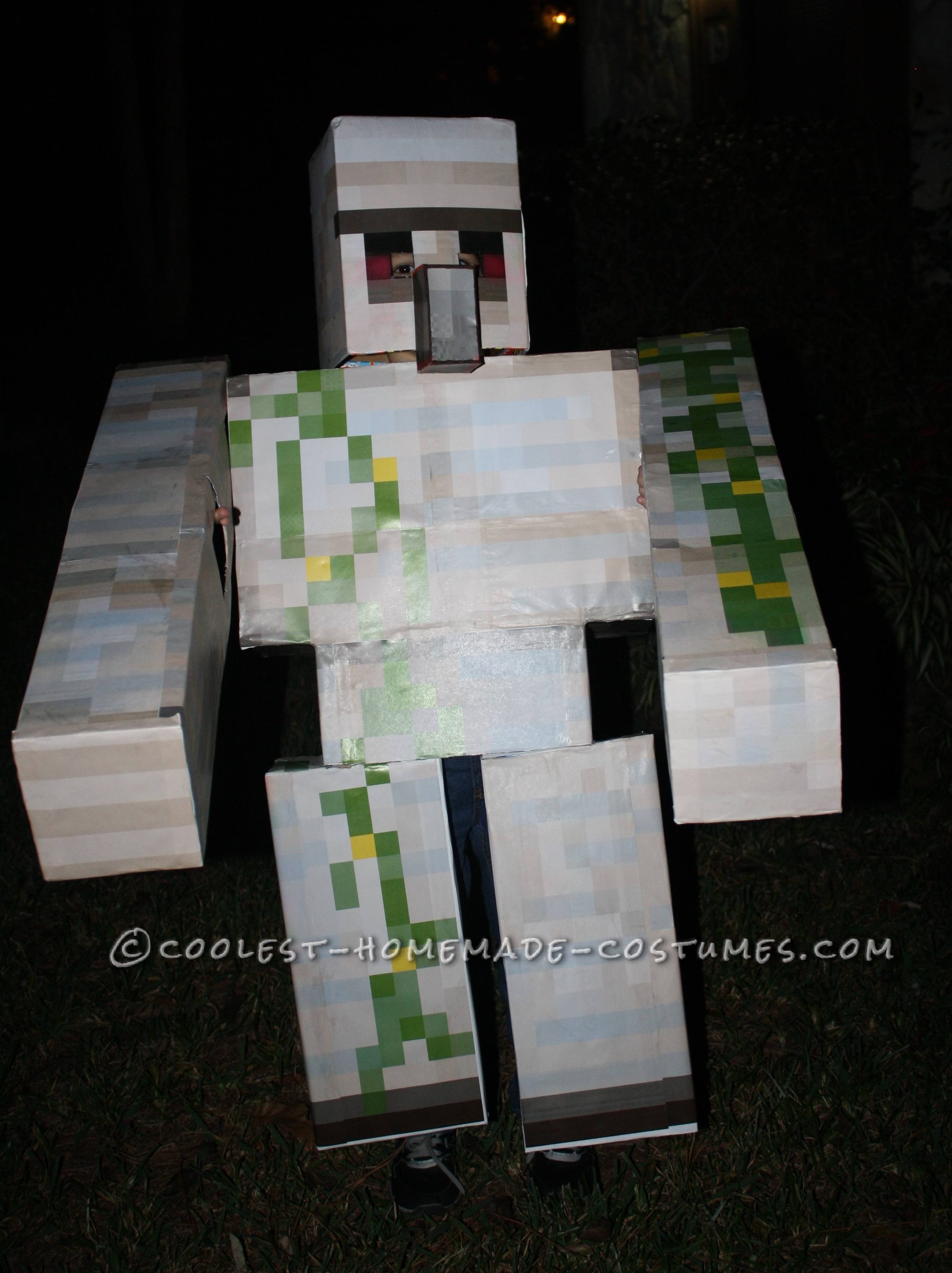 Homemade Minecraft Iron Golem Costume
