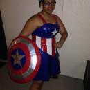 Cool Miss Captain America Halloween Costume