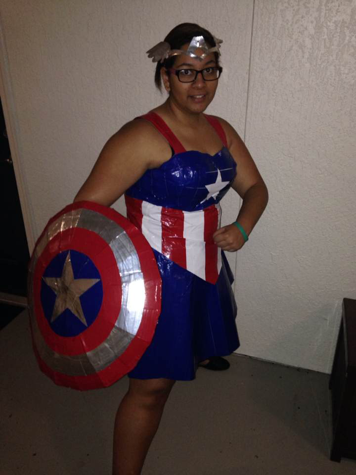 Cool Miss Captain America Halloween Costume