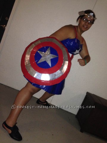 Cool Miss Captain America Halloween Costume