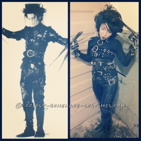 Miss Edwina Scissorhands Homemade Costume